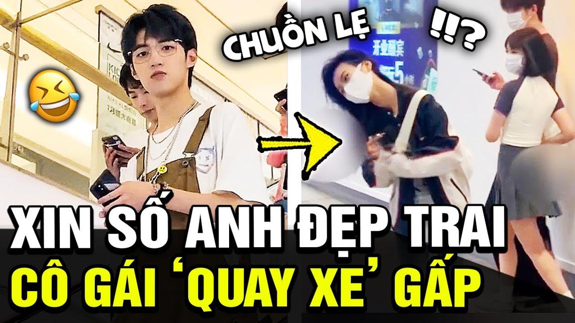 Chạy ra xin số TRAI ĐẸP, Cô giá bất ngờ QUAY XE GẤP khi va phải người lạ khiến cđm NGÃ NGỬA|TBTrends