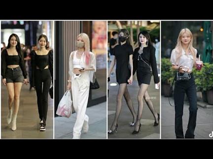 ( Tik Tok ) Outfits xuống phố của các Tiktoker Trung Quốc