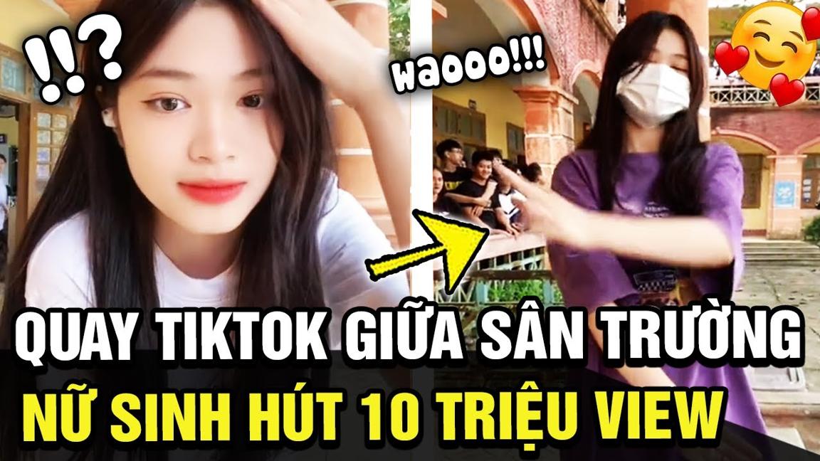 Đạt 100 điểm TỰ TIN, nữ sinh nhảy TREND TIKTOK giữa sân trường hút 10 triệu view sau 1 ngày | TÁM TV