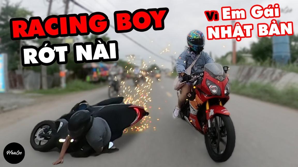 Em Gái Nhật Bản khiến RACING BOY Rớt Nài vì quá ĐẸP khi chạy Moto đi Cà Khịa | HauLee