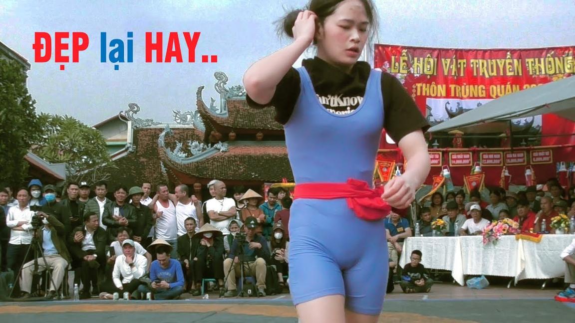 Vật nữ Women's wrestling - Trận đấu của đôi nữ Huế tuyệt đẹp.. Khán giả không thể rời mắt..