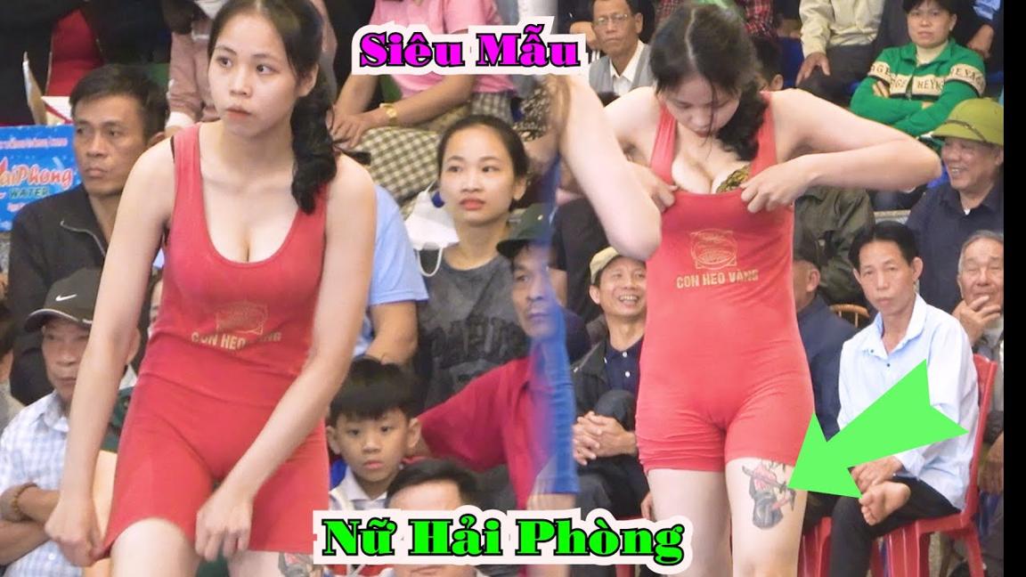 SIÊU MẪU Làng Vật với cơ thể BỐC LỬA, beautiful girl wrestling