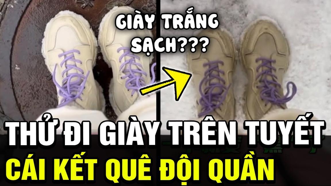 Chiếc trend CỰC DỄ ĐU nhưng khiến chủ nhân TRẦM CẢM: đi GIÀY TRẮNG trên tuyết thử độ sạch | TB TREND