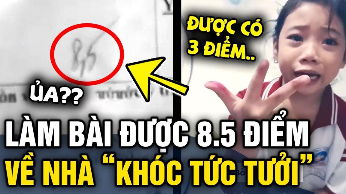 Đi học về bé gái 'KHÓC TỨC TƯỞI' vì bài kiểm tra, mẹ hỏi ra thì BẬT NGỬA khi biết lý do | Tin 3 Phút