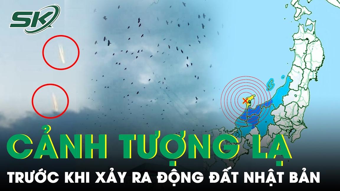 Cảnh Tượng Dị Thường Trước Khi Động Đất Ở Nhật Bản: Ánh Sáng Lạ, Đàn Quạ Đen Kịt Trên Bầu Trời |SKĐS