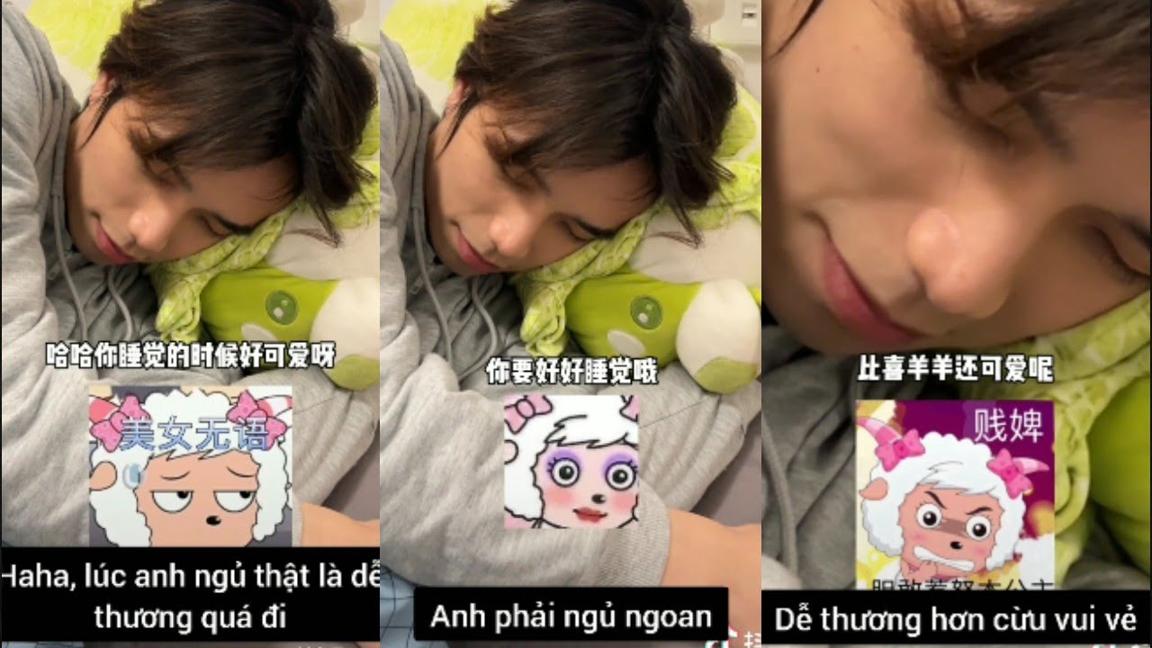 (vietsub) tiktok trai giả gái trung quốc p15, khi cừu xinh đẹp kêu bạn dậy