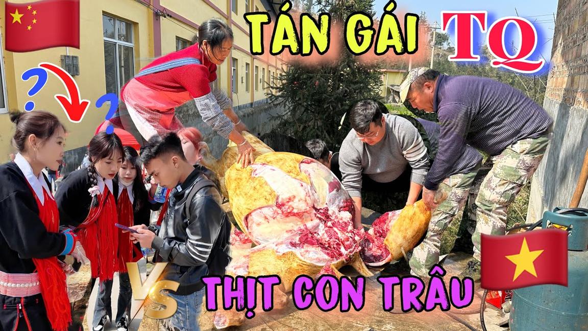 🇨🇳 Sang Trung Quốc Tán Gái Bất Ngờ Người Dân Mổ Trâu Để Chuẩn Bị Lễ Hội Hoa Sơ Ở TQ .