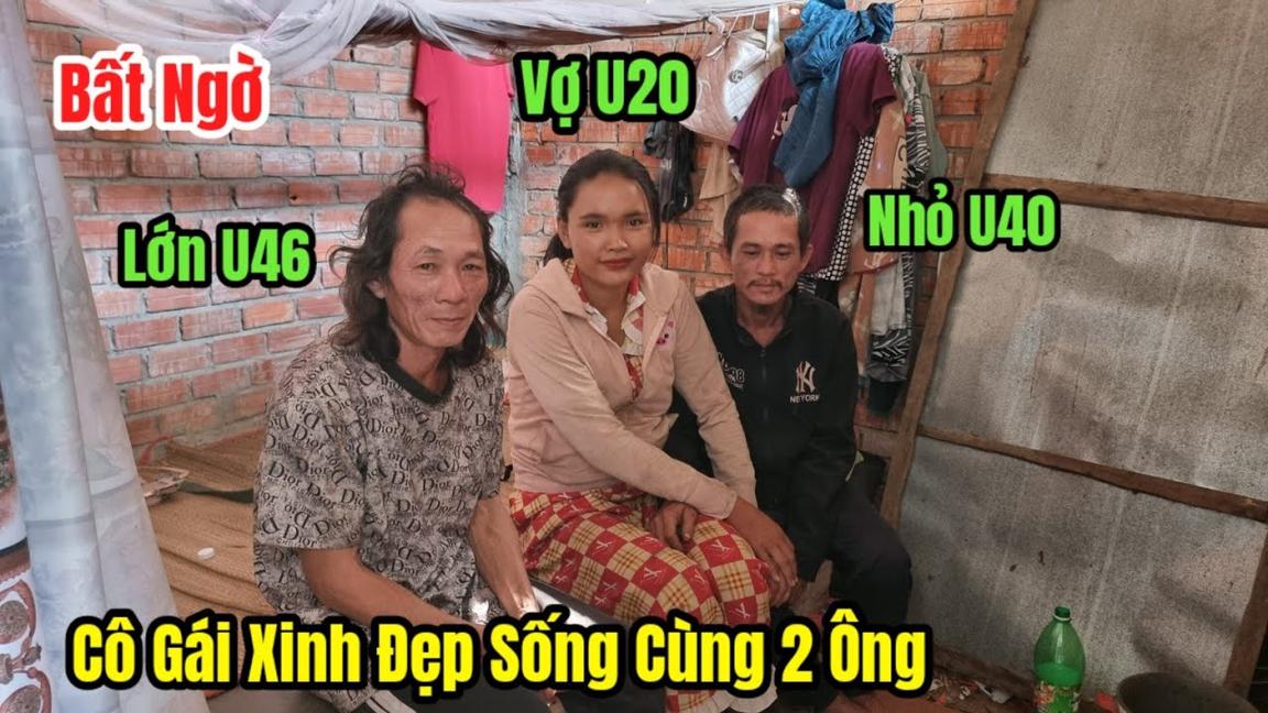 Bất ngờ phát hiện cô gái xinh đẹp U20 sống cùng 2 người đàn ông trong căn nhà hoang