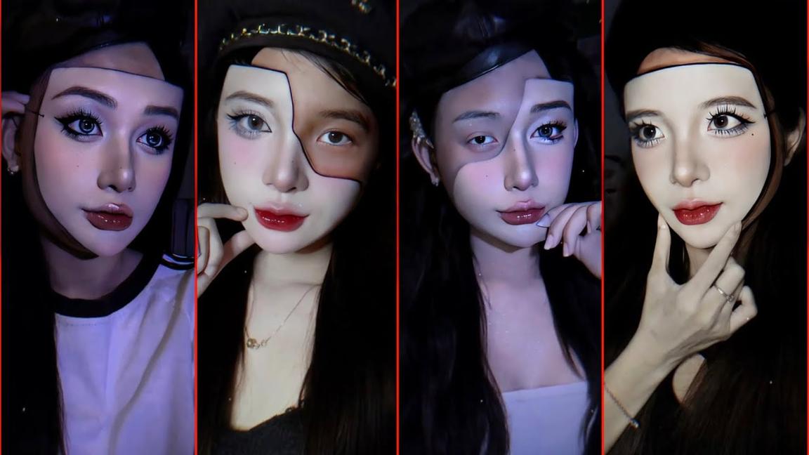 Trend Makeup Mặt Nạ Vỡ “Hôm Nay Mưa Phủ Bay Lay Nhẹ Hương Thơm” Khuất Lối Remix TikTok || TikTok VN