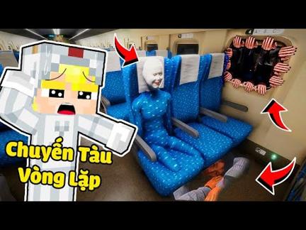 TÔ GÀ THỬ THÁCH 24H THOÁT KHỎI CHUYẾN TÀU MA VÒNG LẶP TRONG MINECRAFT SIÊU ĐÁNG SỢ