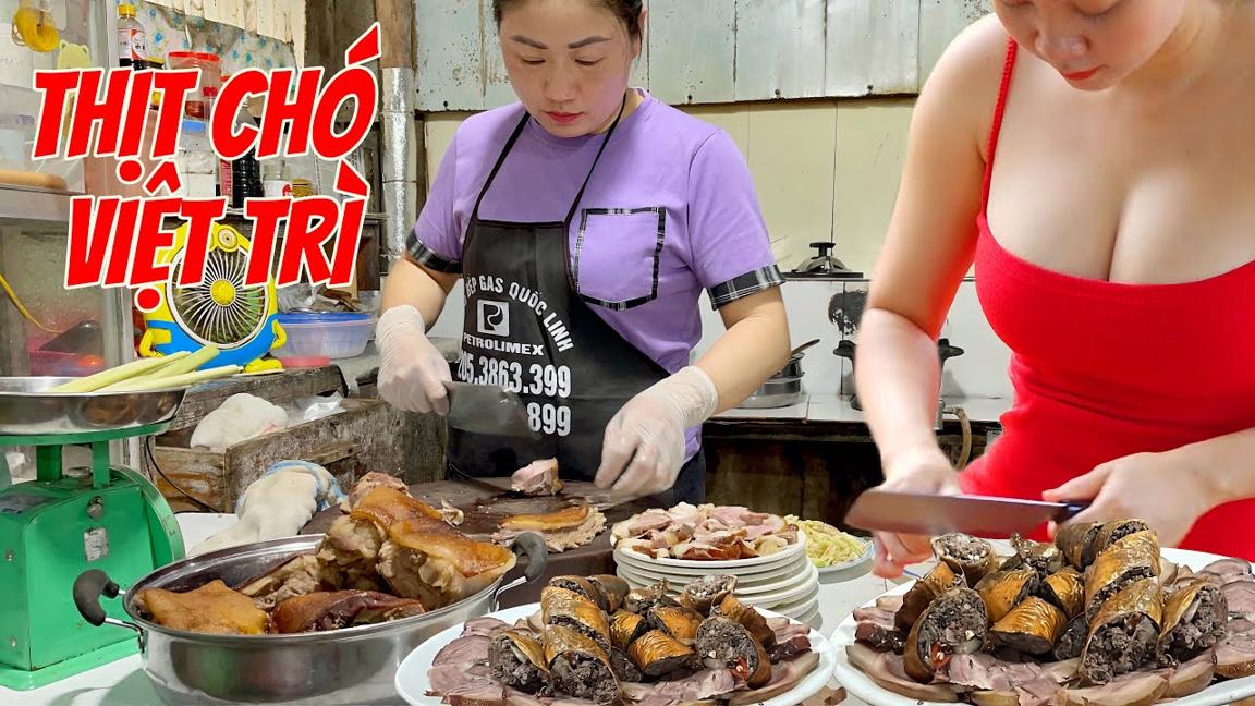 CHỊ GÁI XINH ĐẸP QUÁN THỊT CHOÁ VIỆT TRÌ - AI AI CŨNG GẬT ĐẦU KHEN NGON