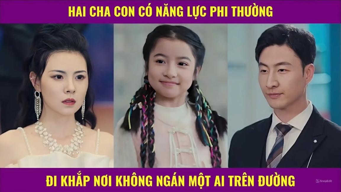 Hai cha con có siêu năng lực đi khắp nơi không ngán một ai trên đường